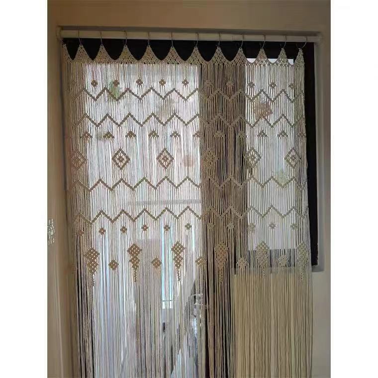 Boho Macrame Room Divider