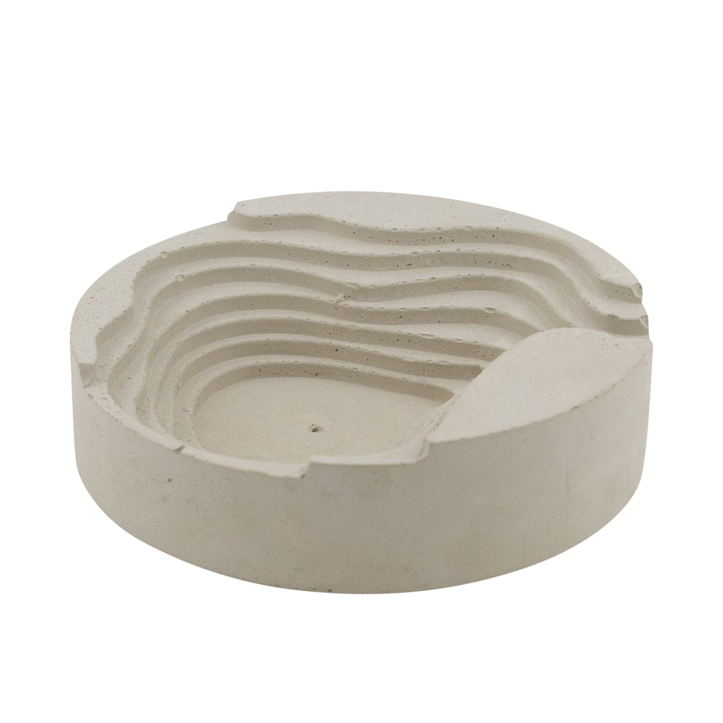 Ashtray Topographic Industrial Contemporary Concrete Cement Novelty Desk Office Shelf Home Decor Unique Gift for Smokers