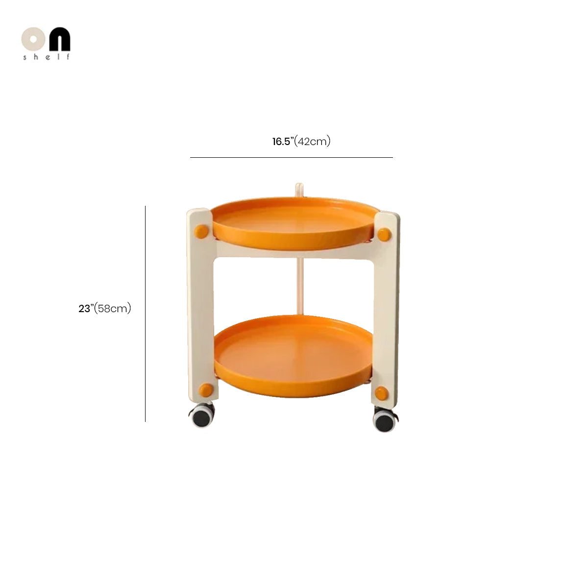 Side Table ABS Movable Rack Mid-Century Nordic Retro Contemporary End Table Living Room Bedroom Office Home Furniture Gift