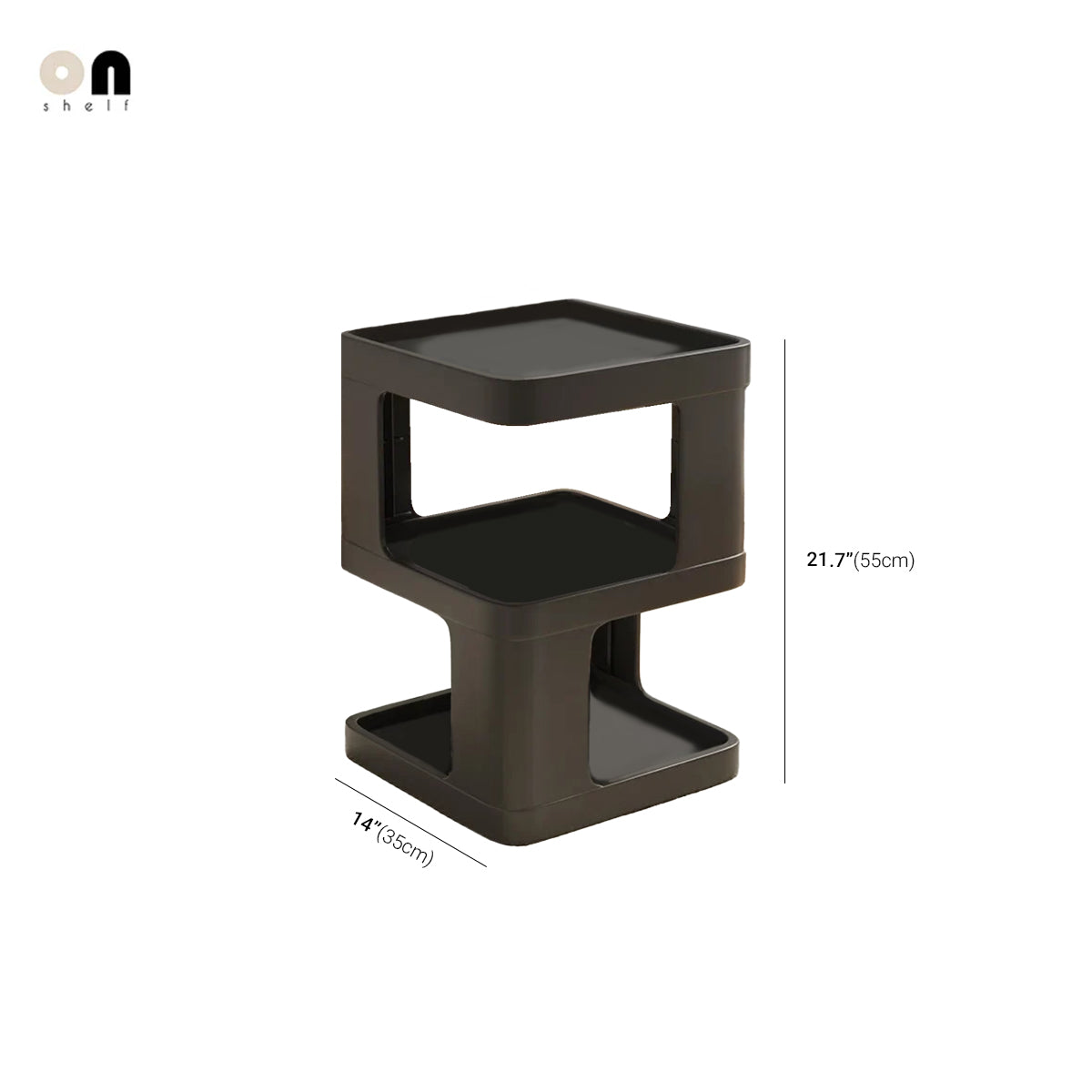 Side Table ABS Origami Folding Nordic Colorful Contemporary Furniture Living Room Bedroom Office Home Accent Table Gift Housewarming