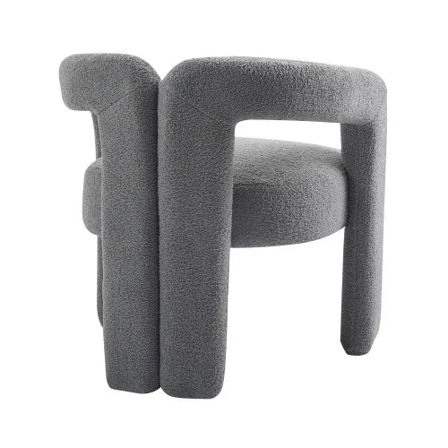 Lounge Chair Open Back Teddy Fabric Contemporary Couch Furniture Kitchen Living Room Bedroom Reading Home Furniture Gift