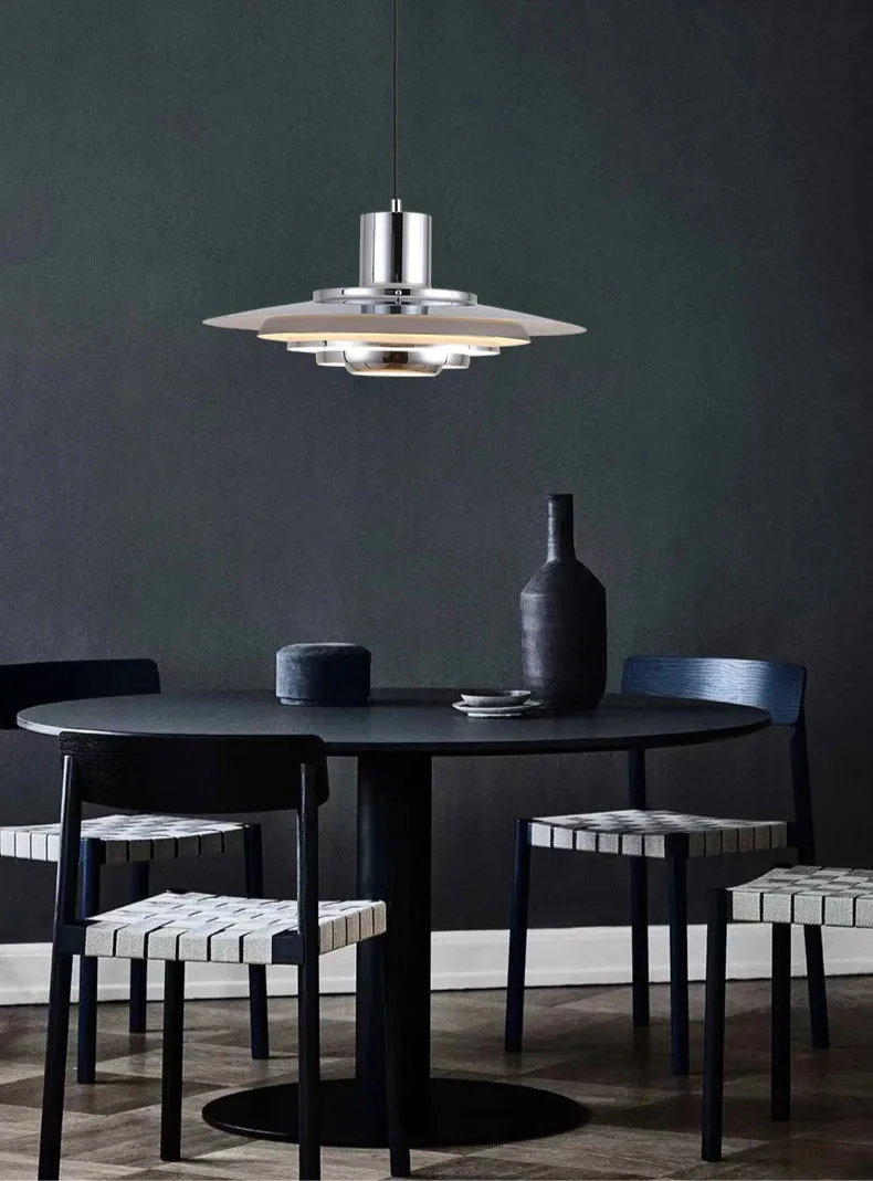 Pendant Ceiling Light Aluminum Contemporary Metal Minimalist Hanging Lamp Living Room Bedroom Dining Kitchen Office Gift