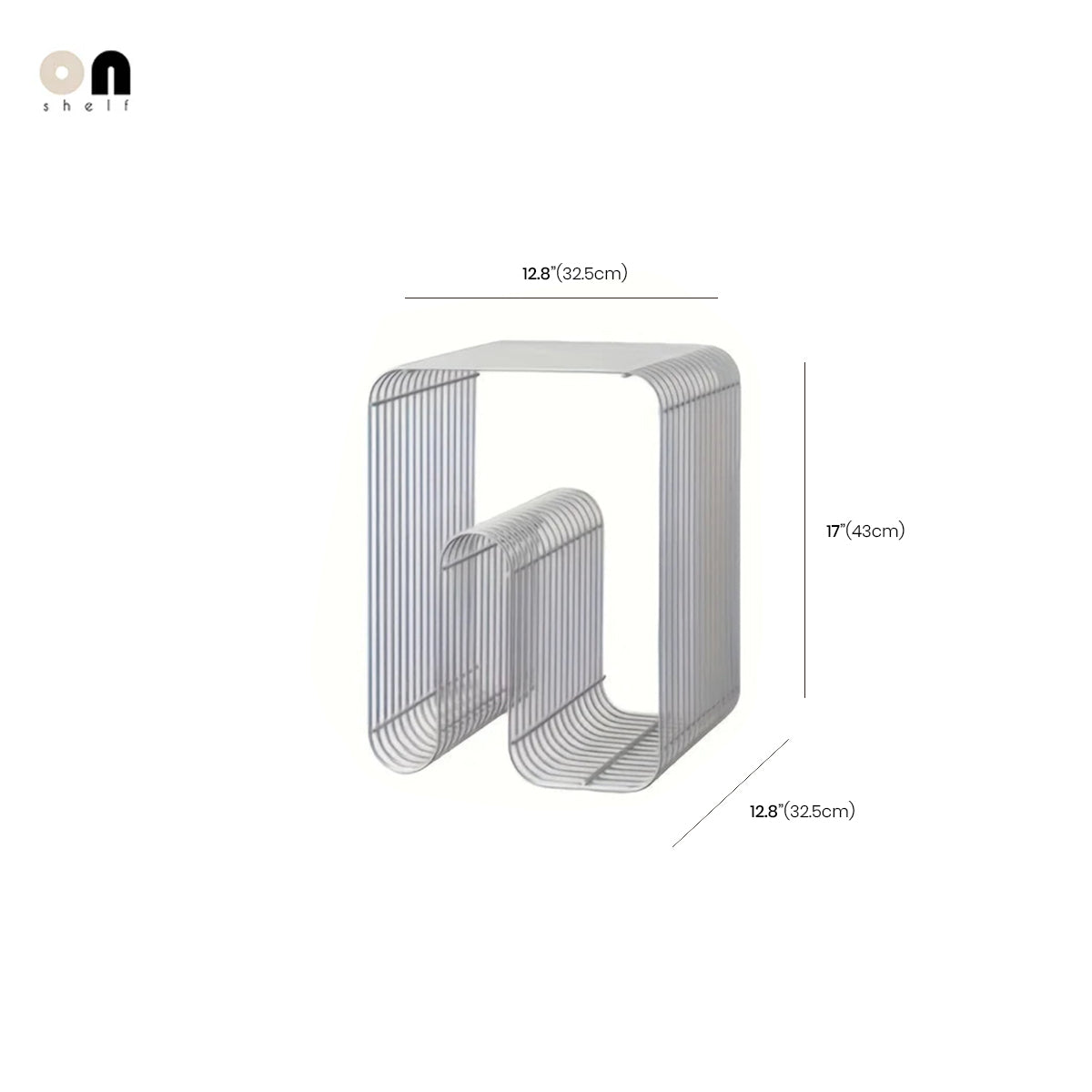 Magazine Rack Book Holder Geometric Patterned Metal Bookshelf Contemporary Nordic Minimalist Living Room Office Home Decor Gift
