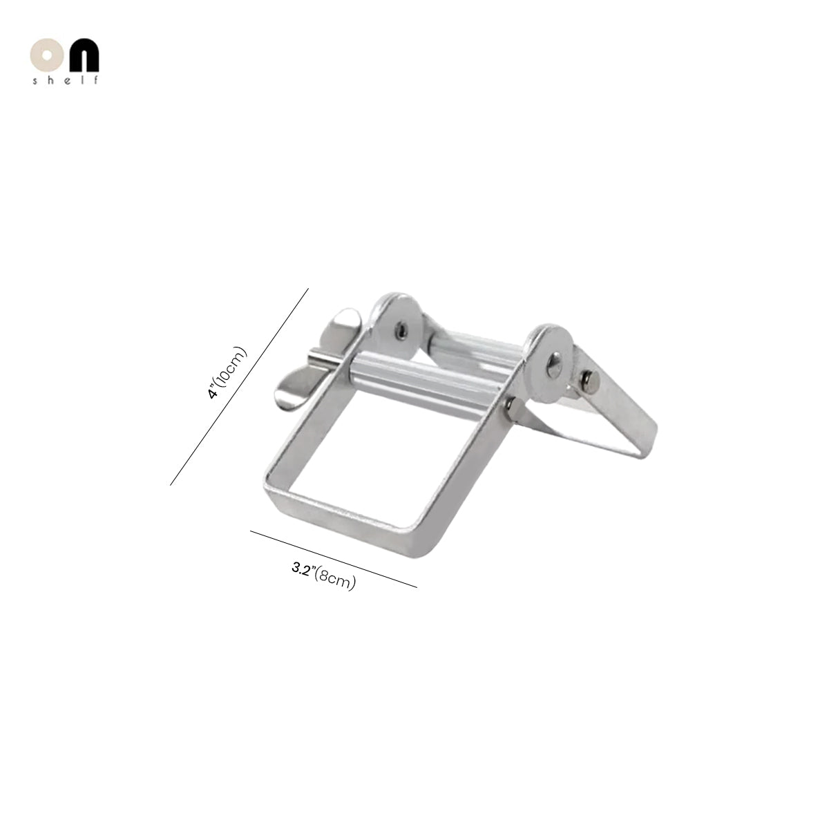 Toothpaste Holder Dispenser Stainless Steel Vintage Industrial Bathroom Shelf Home Organizer Contemporary Decor Unique Gift