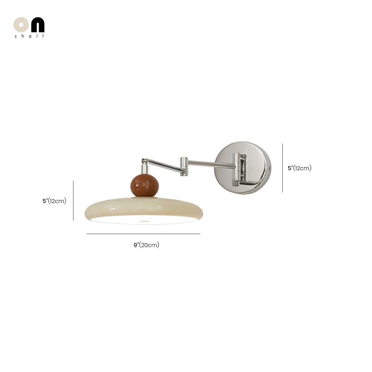 Wall Lamp Plug-in Ball Top Folding Nordic Mid-Century Retro Vintage Bedroom Living Room Office Reading Home Decor Gift Gift