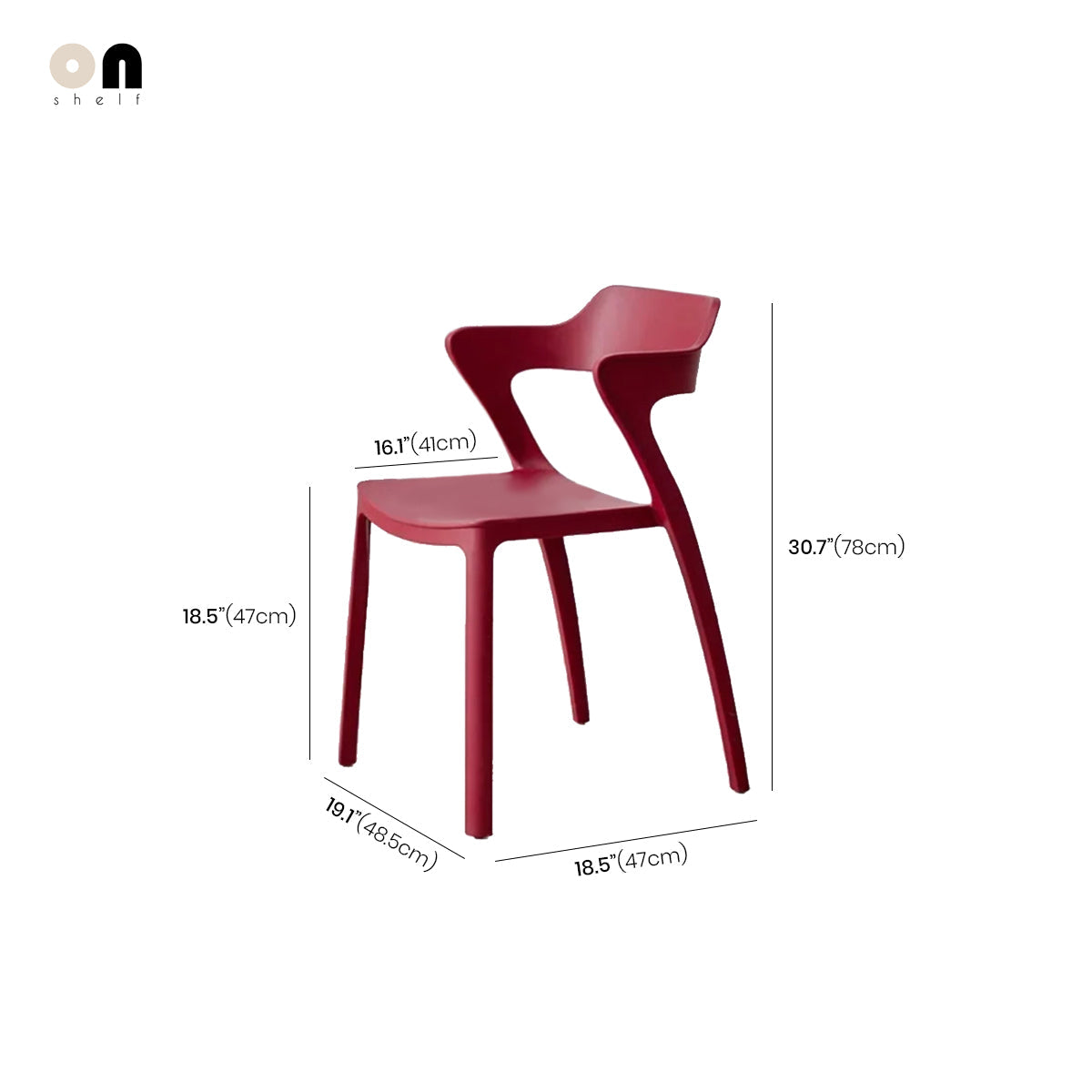 Dining Chair One-Piece Recycled PP Plastic Nordic Minimalist Colorful Kitchen Office Living Room Home Furniture Gift Kitchen