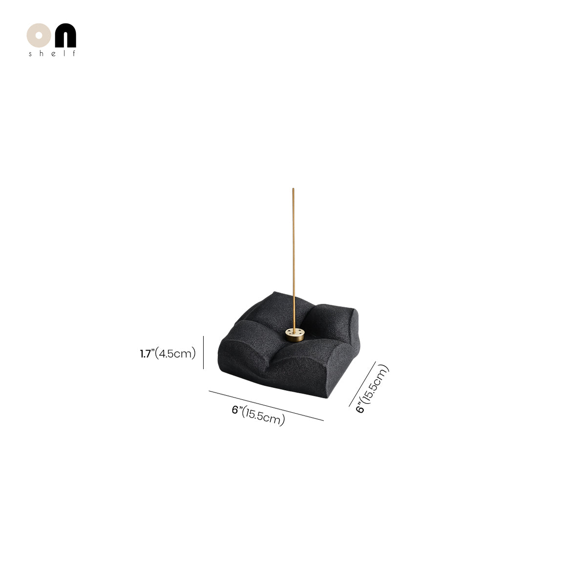 Incense Holder Burner Ceramic Cushion Pillow Minimalist Japandi Wabi-Sabi Shelf Desk Home Office Aromatherapy Decor Gift