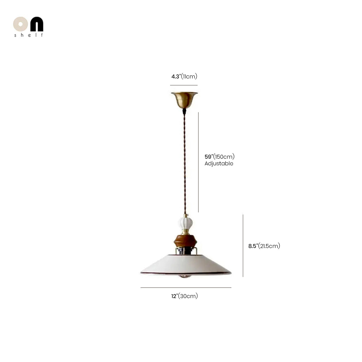 Pendant Ceiling Light Vintage French Ceramic Nordic Retro Hanging Lamp Living Room Bedroom Dining Kitchen Office Home Gift