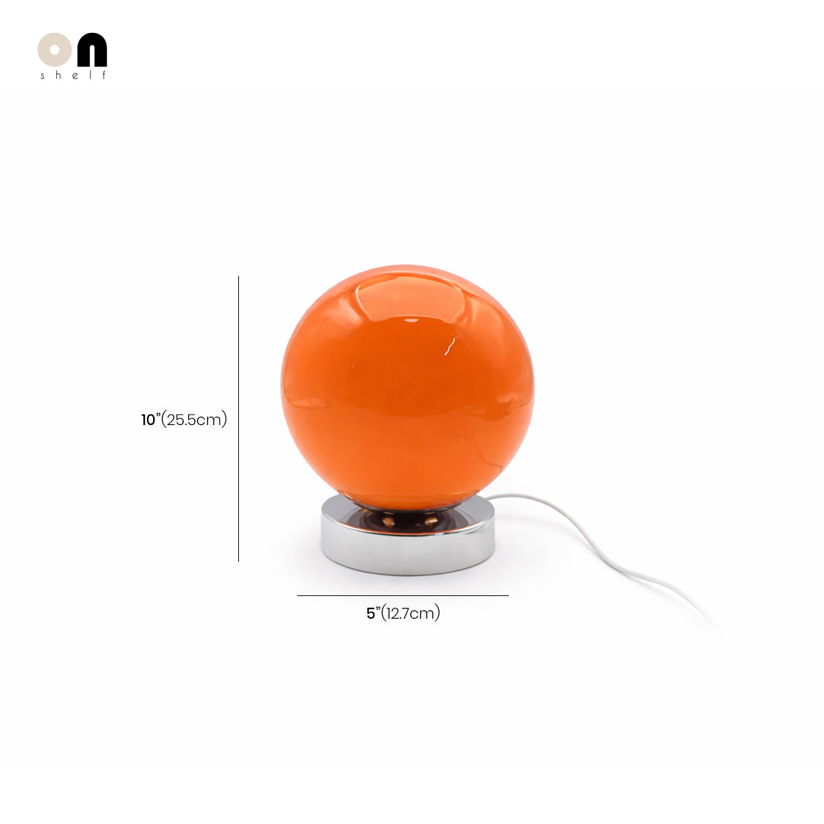 Table Lamp Glass Ball Chrome Retro Contemporary Nordic Minimalist Bedroom Living Room Office Shelf Desk Home Decor Gift Housewarming