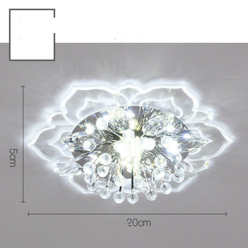 Crystal Flower LED Ceiling Light