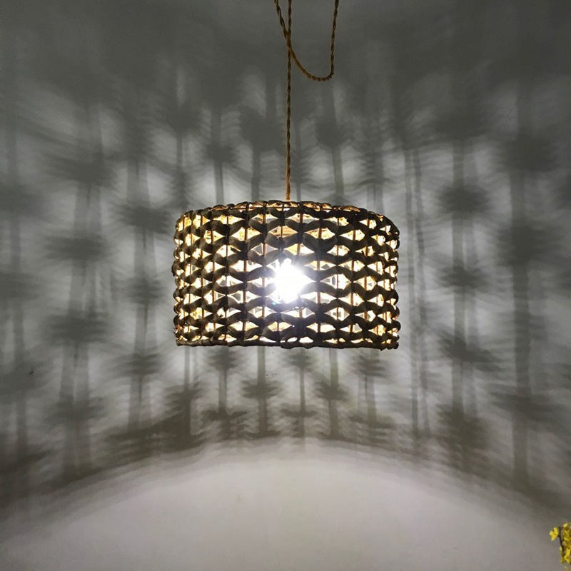 Rattan Bamboo Dining Chandelier