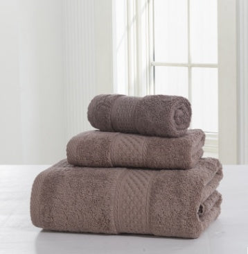 Cotton Terry Bathrobe & Towel Set