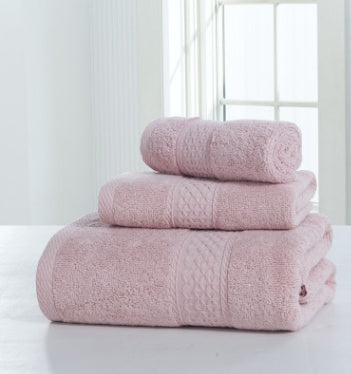 Cotton Terry Bathrobe & Towel Set