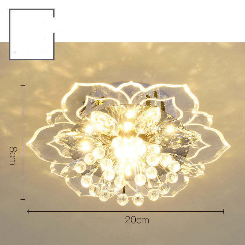 Crystal Flower LED Ceiling Light