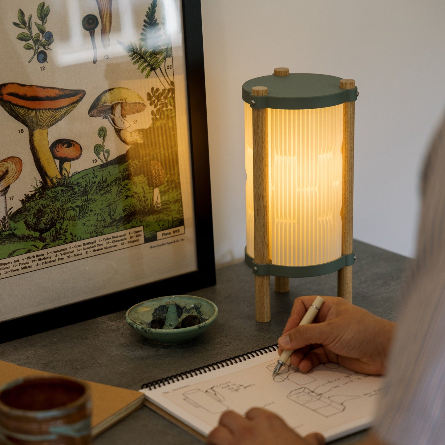 Table Lamp Retro Contemporary Colorful Bedroom Living Room Office Shelf Desk Home Decor Housewarming Unique Design Gift Housewarming