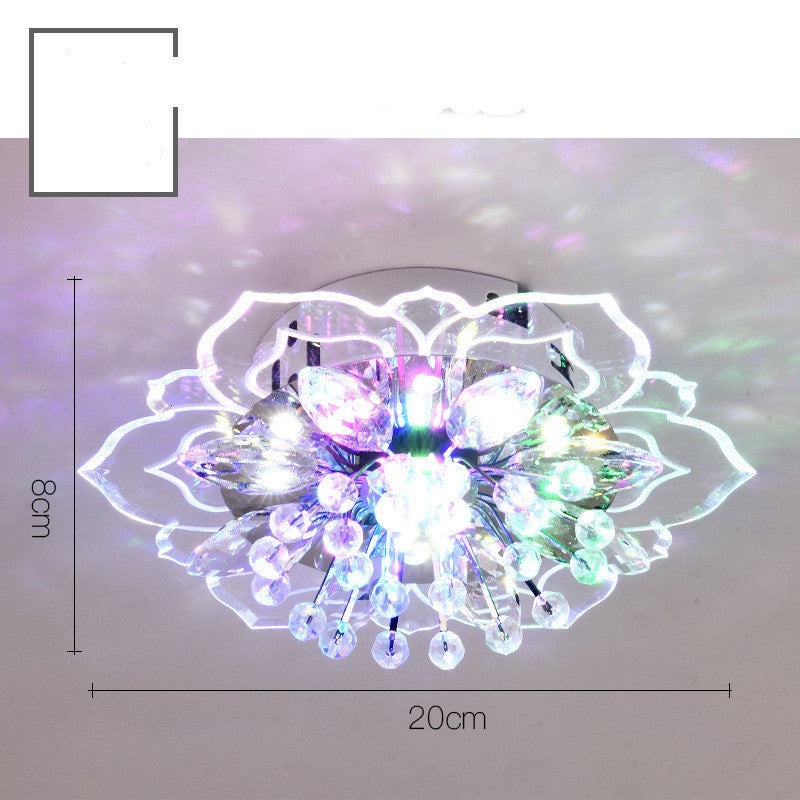Crystal Flower LED Ceiling Light
