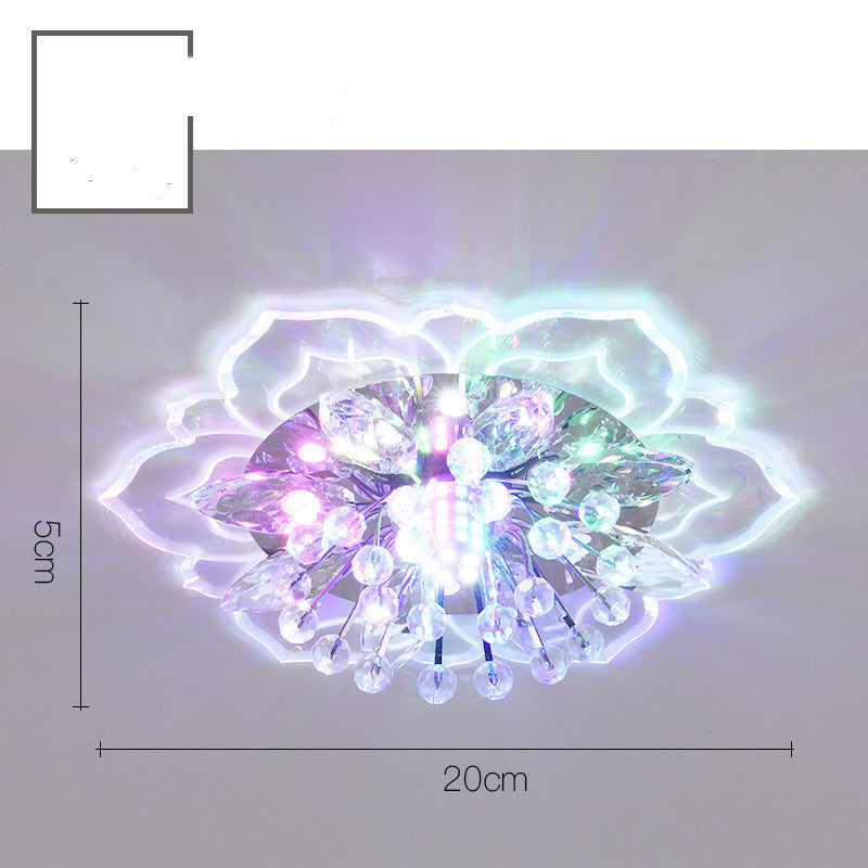Crystal Flower LED Ceiling Light