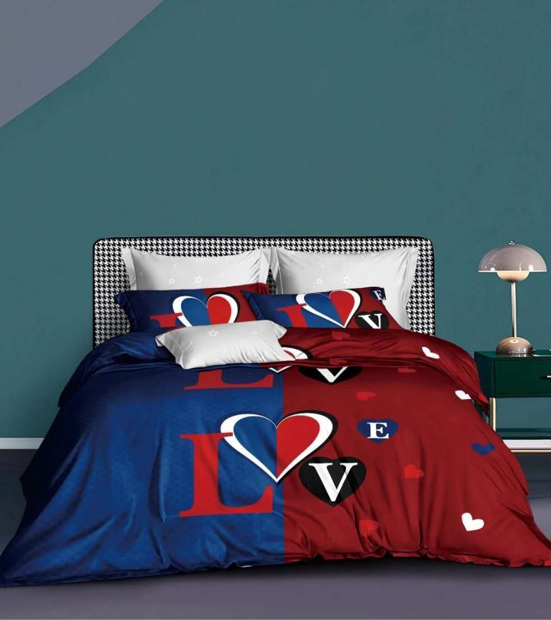 Satin Reactive Print Duvet Cover Set