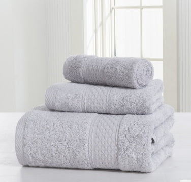 Cotton Terry Bathrobe & Towel Set