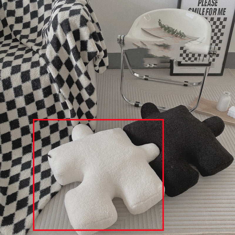 Round Teddy Fleece Floor Cushion