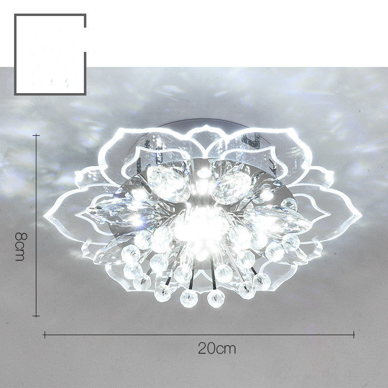 Crystal Flower LED Ceiling Light