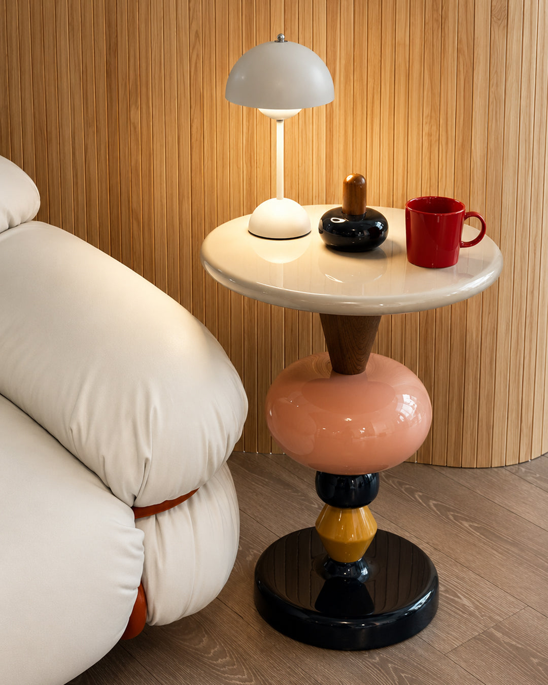 Side Table Modular Color Stack Pedestal Retro Nordic Colorful Living Room Bedroom Office Home Furniture Accent Table Gift