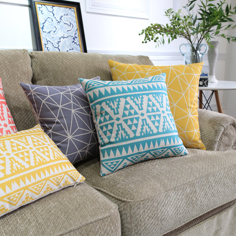 Geometric Abstract Cushion Cover