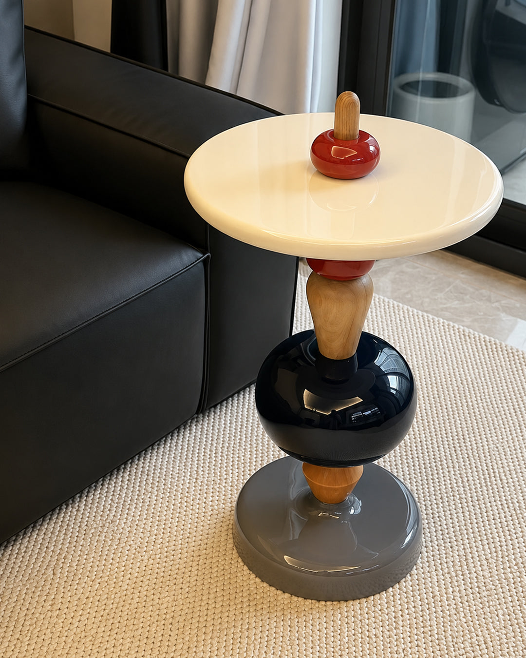 Side Table Modular Color Stack Pedestal Retro Nordic Colorful Living Room Bedroom Office Home Furniture Accent Table Gift