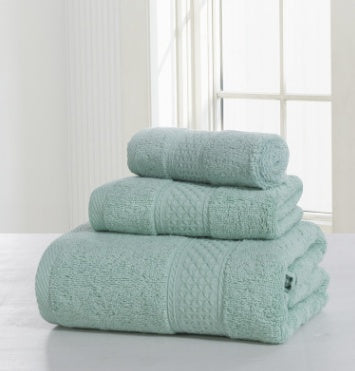 Cotton Terry Bathrobe & Towel Set