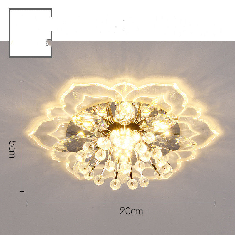 Crystal Flower LED Ceiling Light