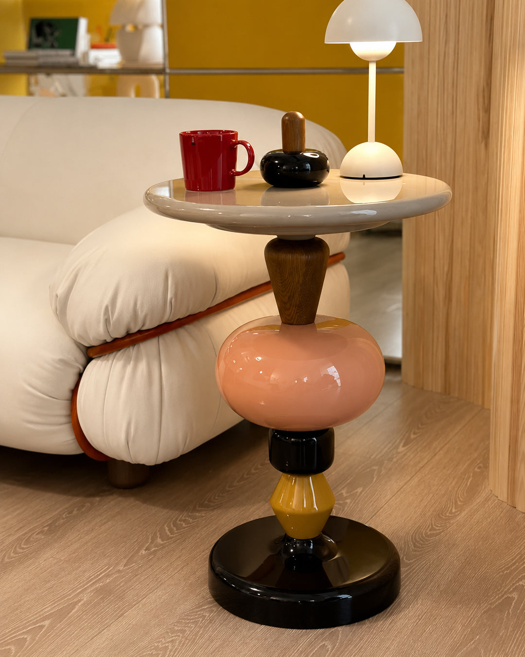 Side Table Modular Color Stack Pedestal Retro Nordic Colorful Living Room Bedroom Office Home Furniture Accent Table Gift