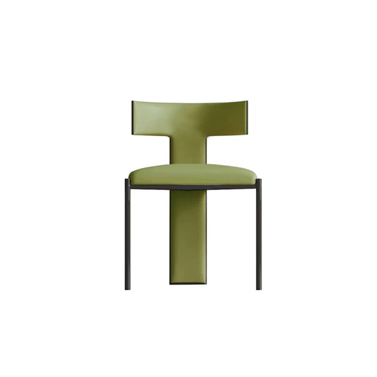 Dining Chair T-Back Aesthetic Velvet Faux Leather Contemporary Furniture Kitchen Living Room Office Home Housewarming Gift