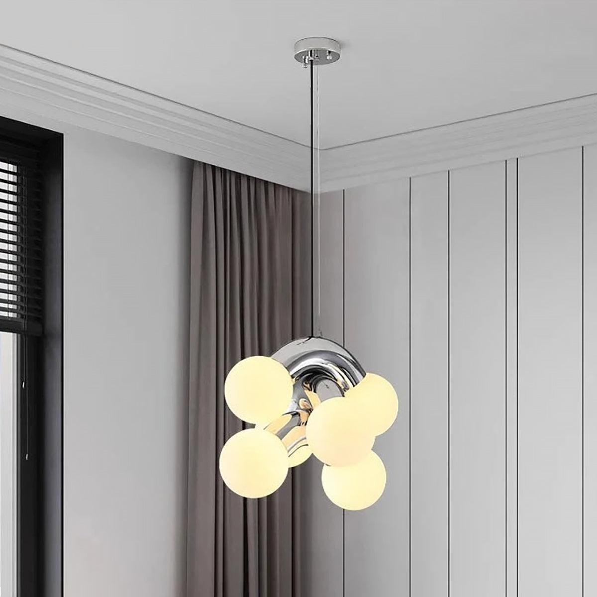 Wall Lamp Ceiling Light Chrome Ball Hotel Style Contemporary Fixture Bedroom Living Room Office Bathroom Home Decor Gift