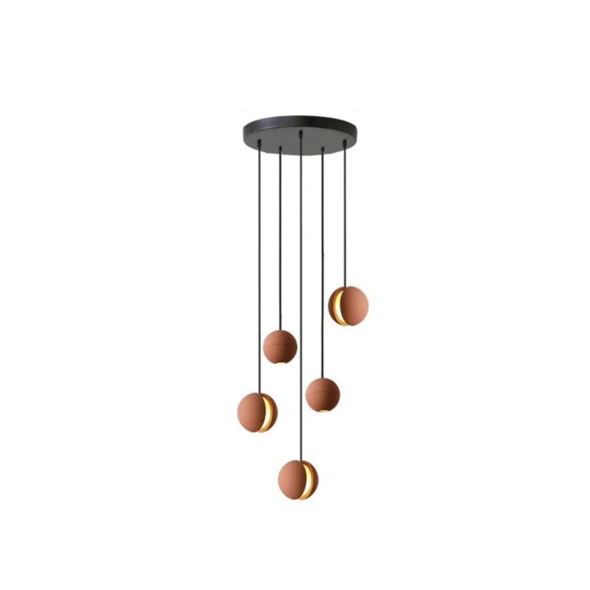 Ceiling Light Cement Moon Planet Ball Contemporary Fixture Chandelier Living Room Bedroom Dining Kitchen Office Home Gift