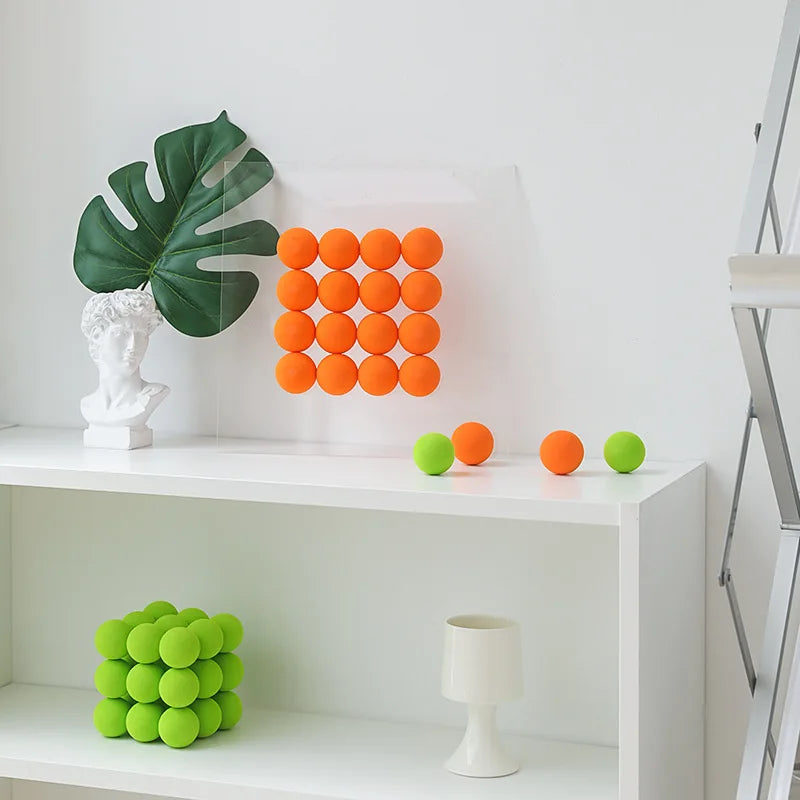 Mirror Ball Ornament Acrylic Marble Gomoku Contemporary Colorful Shelf Desk Living Room Office Bedroom Home Decor Gift Housewarming
