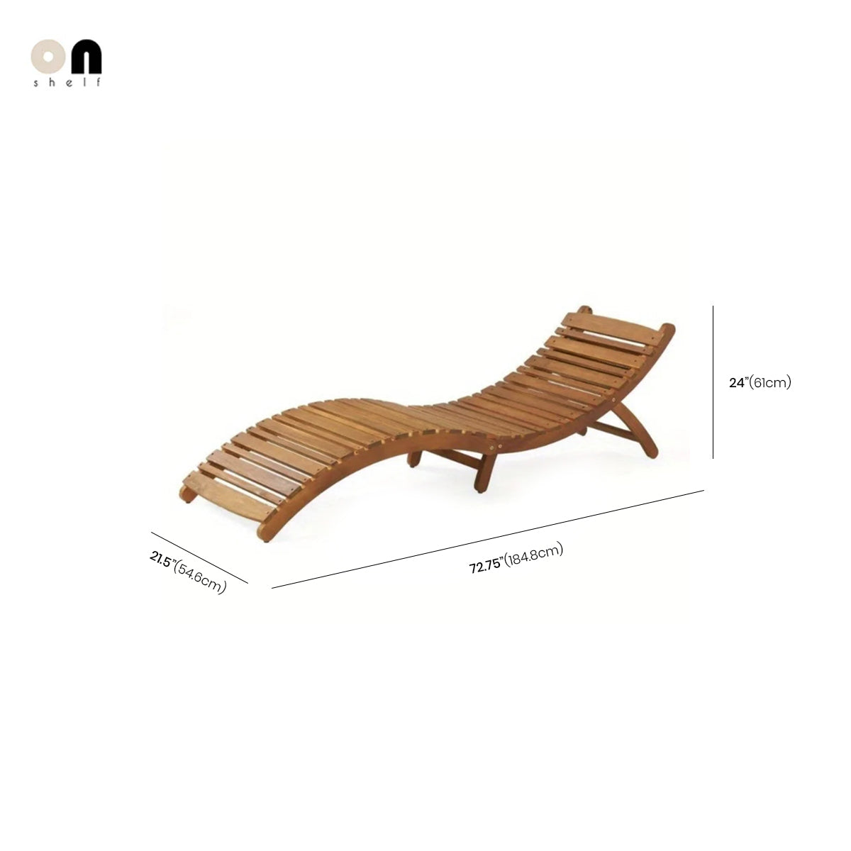 Outdoor Chaise Lounge Folding Acacia Wood Chair Patio Deck Garden Pool Furniture Vintage Sun Lounger Housewarming Gift Decor