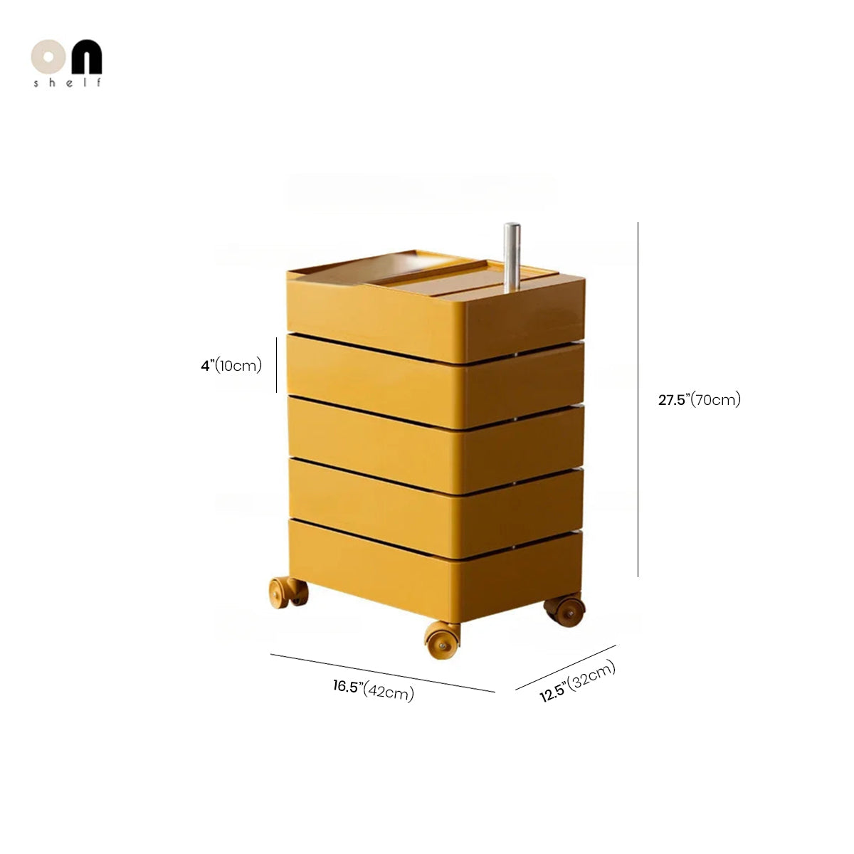 Storage Rack Drawer Organizer ABS Contemporary Mid-Century Retro Colorful Living Room Office Bedroom Home Furniture Gift