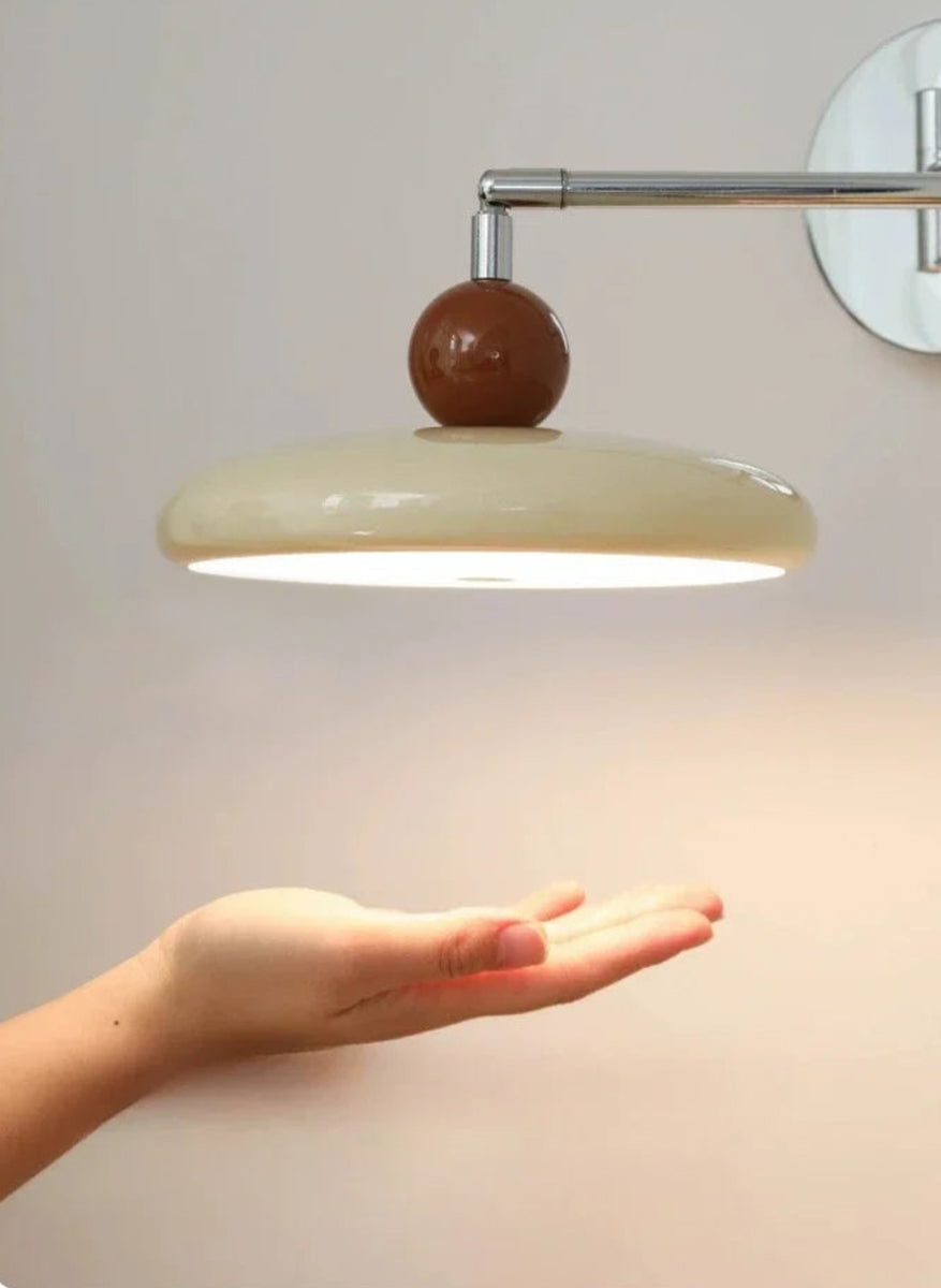Wall Lamp Plug-in Ball Top Folding Nordic Mid-Century Retro Vintage Bedroom Living Room Office Reading Home Decor Gift Gift