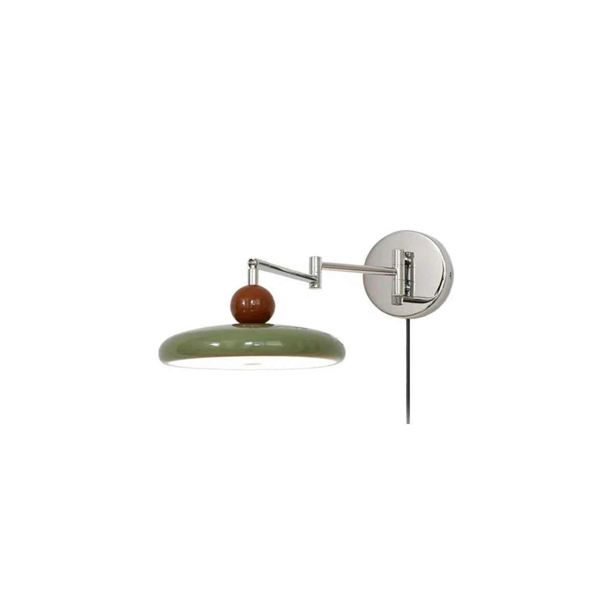 Wall Lamp Plug-in Ball Top Folding Nordic Mid-Century Retro Vintage Bedroom Living Room Office Reading Home Decor Gift Gift