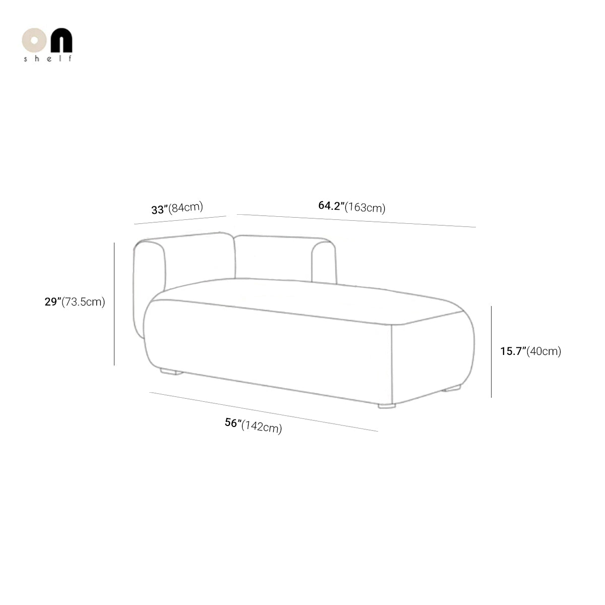 Chaise Lounge Sofa Cream Boucle Contemporary Couch Furniture Living Room Bedroom Reading Chair Home Furniture Gift Housewarming