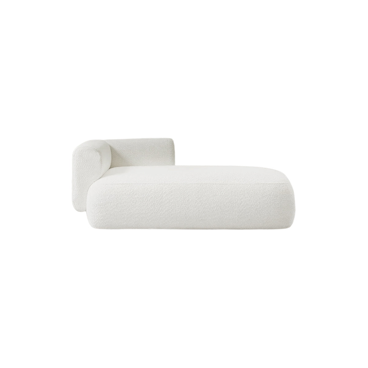 Chaise Lounge Sofa Cream Boucle Contemporary Couch Furniture Living Room Bedroom Reading Chair Home Furniture Gift Housewarming
