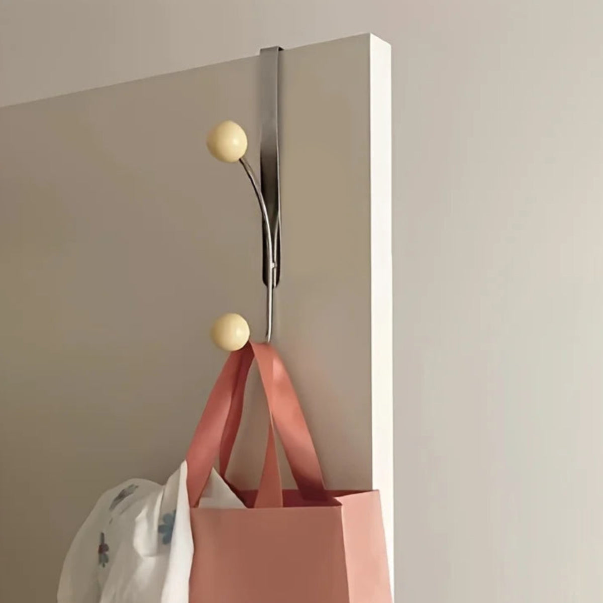 Door Hook Wall Hook Metal Ball Retro Mid-Century Nordic Hanger Rack Bedroom Entryway Hallway Living Room Home Decor Gift