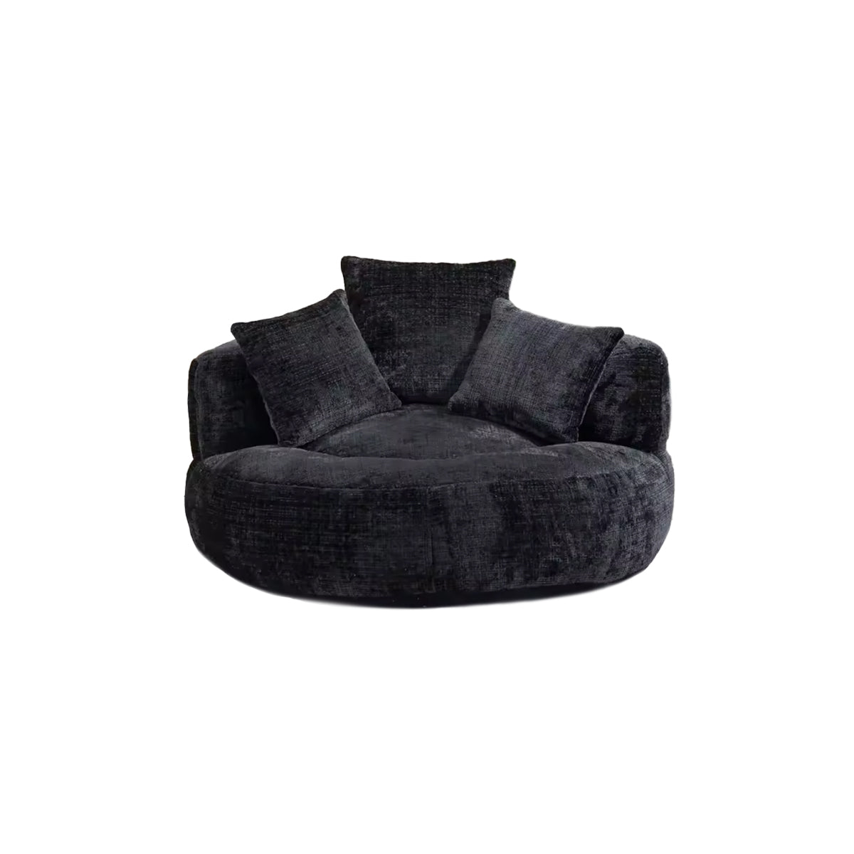 Bean Bag Chair Couch Round Chenille Lazy Sofa Contemporary Furniture Living Room Bedroom Office Home Lounge Seating Gift