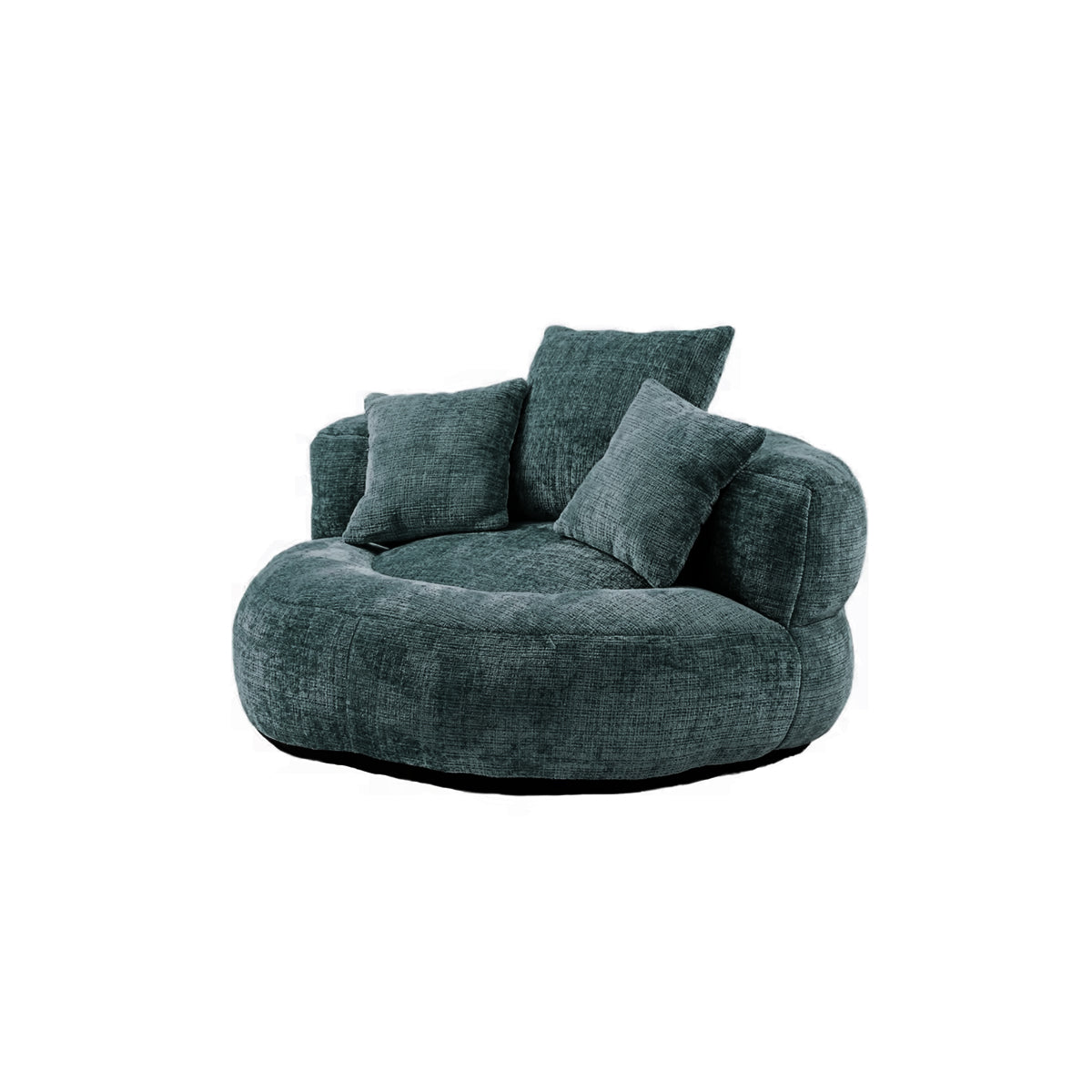 Bean Bag Chair Couch Round Chenille Lazy Sofa Contemporary Furniture Living Room Bedroom Office Home Lounge Seating Gift