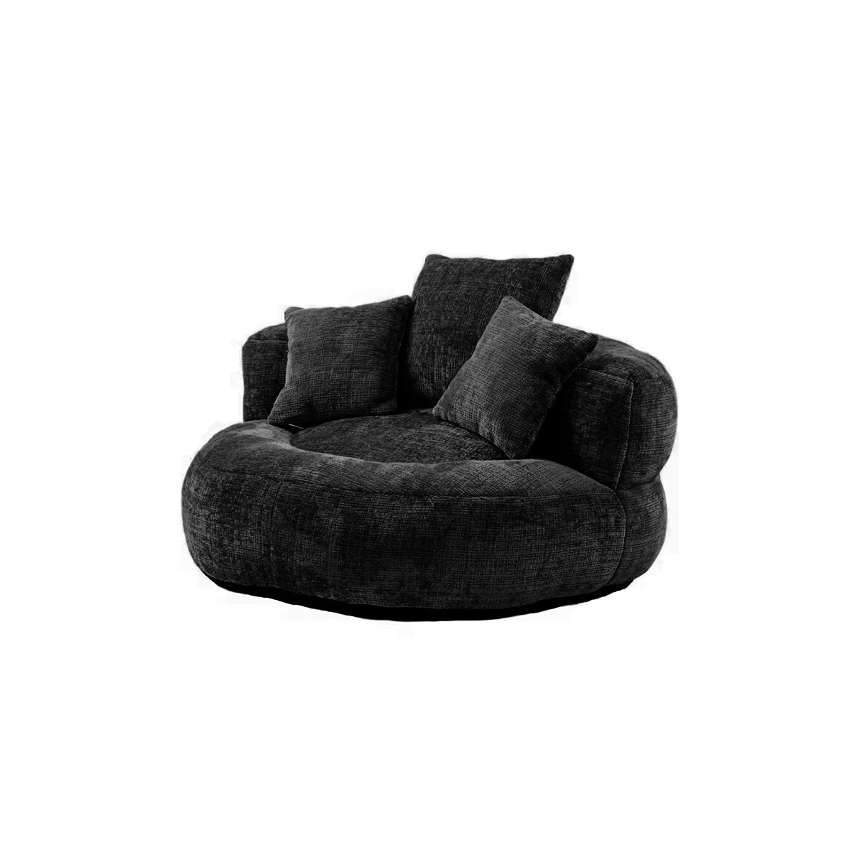 Bean Bag Chair Couch Round Chenille Lazy Sofa Contemporary Furniture Living Room Bedroom Office Home Lounge Seating Gift
