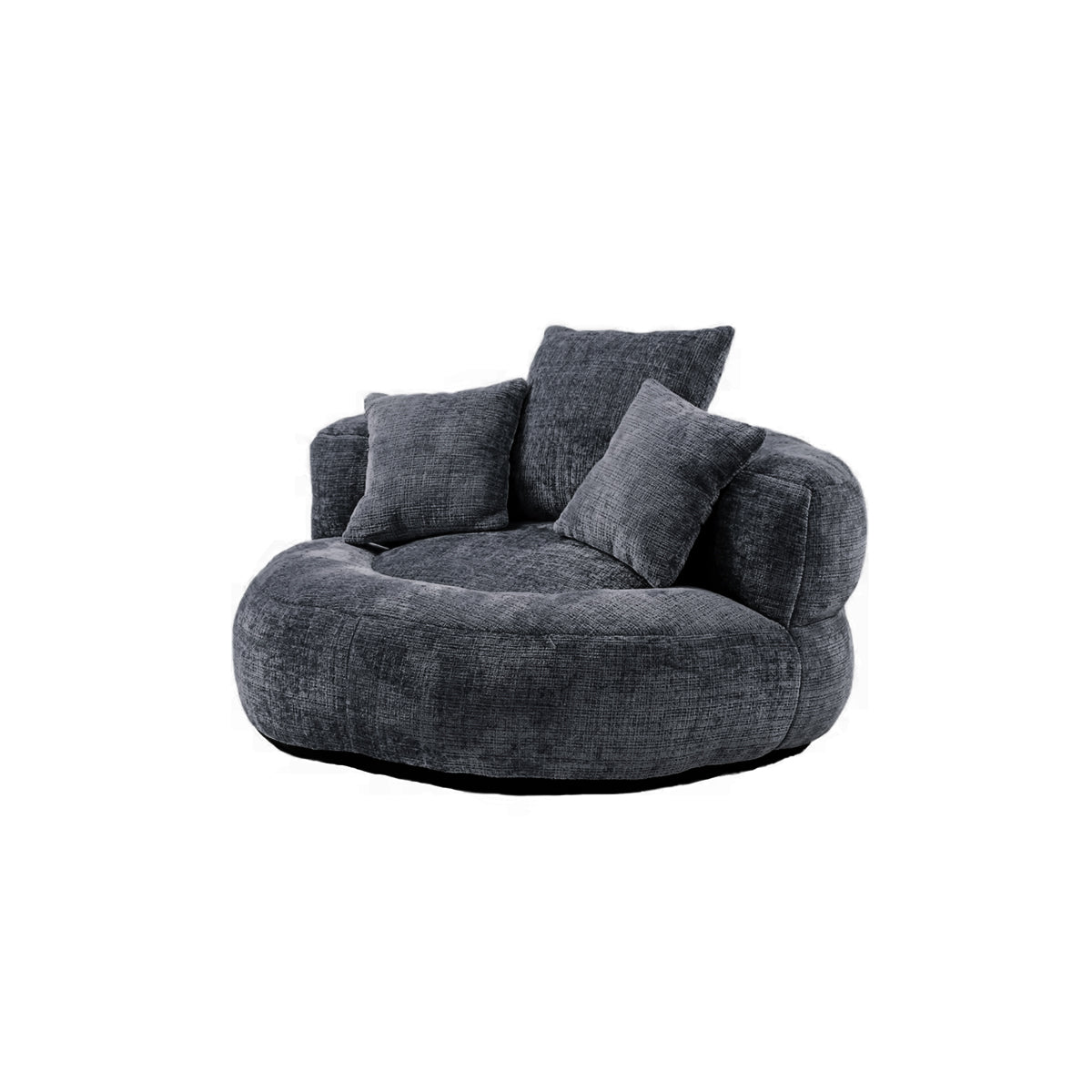 Bean Bag Chair Couch Round Chenille Lazy Sofa Contemporary Furniture Living Room Bedroom Office Home Lounge Seating Gift