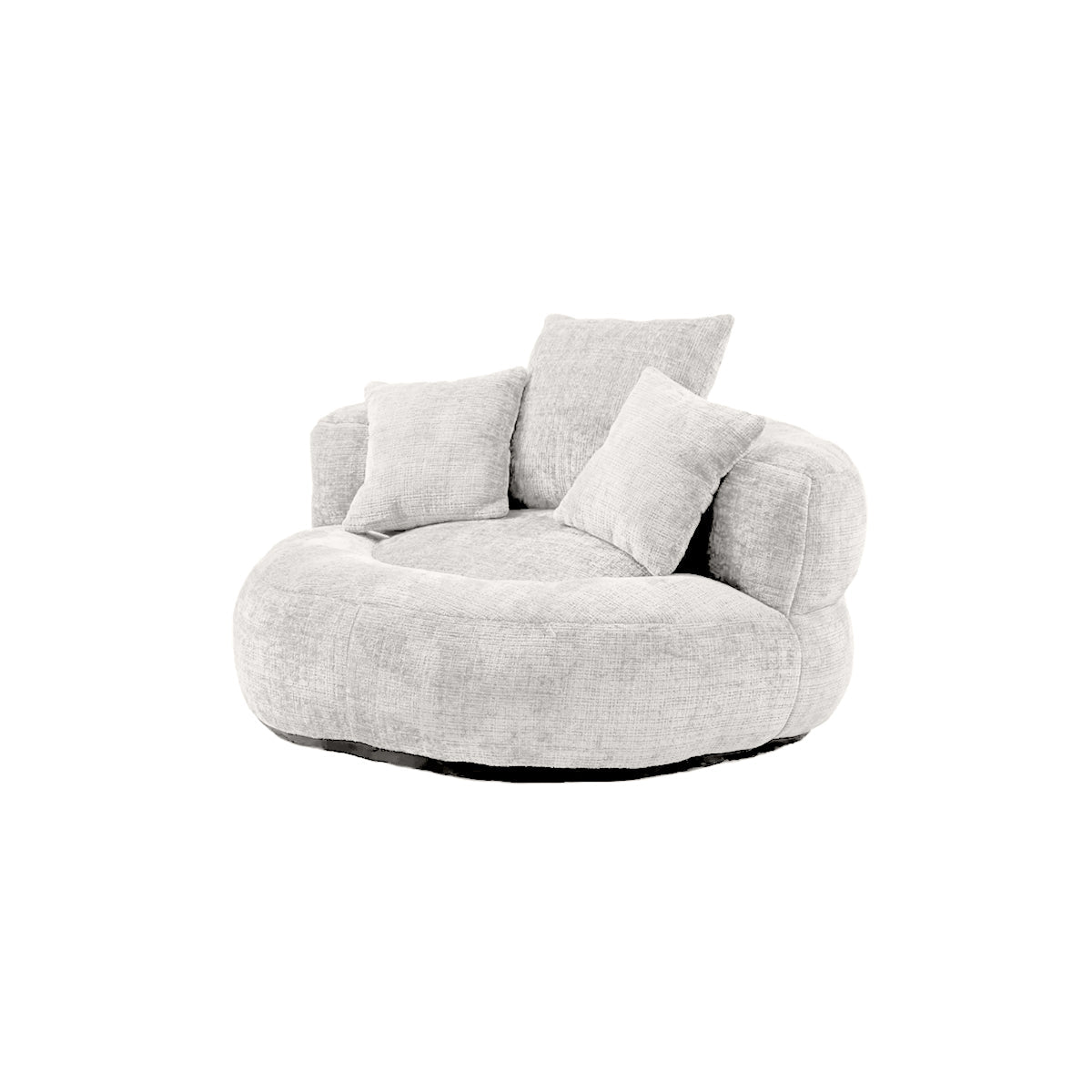 Bean Bag Chair Couch Round Chenille Lazy Sofa Contemporary Furniture Living Room Bedroom Office Home Lounge Seating Gift
