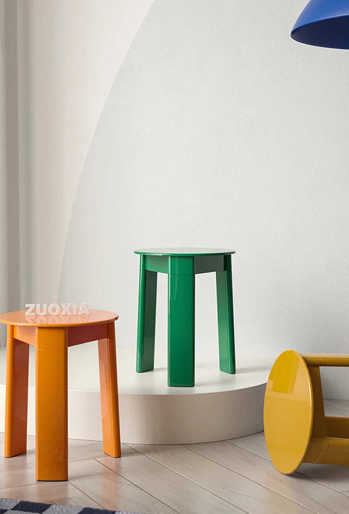 Dining Chair Stool Eco-Mold Recycled Retro Colorful Kitchen Office Living Room Home Furniture Nordic Housewarming Gift Colorful