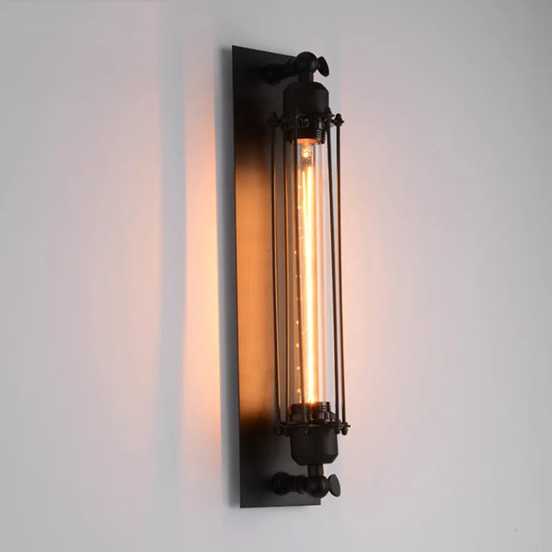 Wall Lamp Lantern Retro Industrial Vintage Fixture Light Bedroom Living Room Office Hallway Entryway Home Decor Gift Housewarming