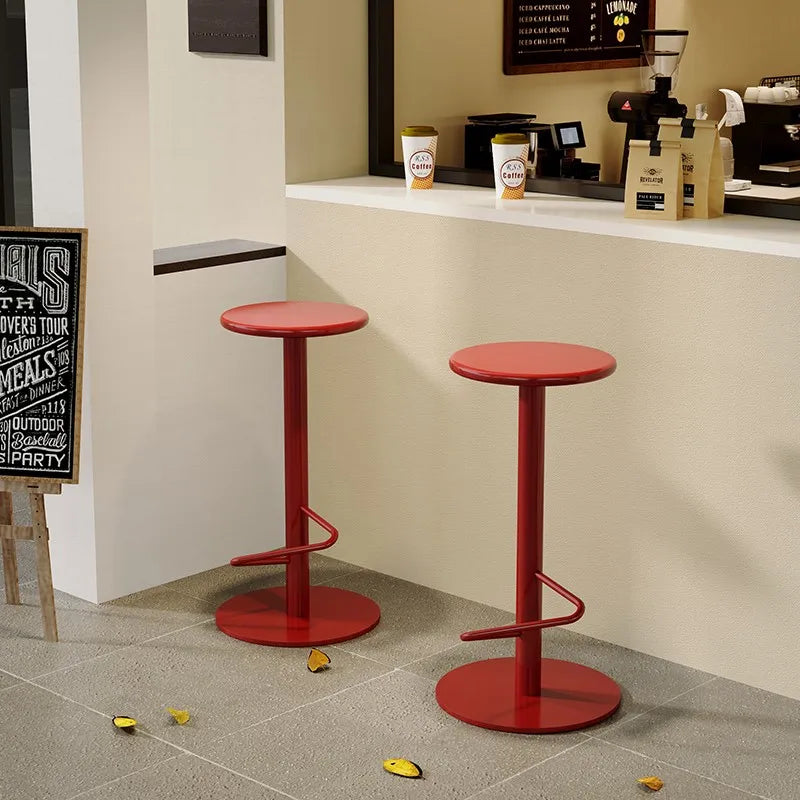 Bar Stool Counter Stool Metal Colorful Contemporary Retro Kitchen Dining Room Island Home Furniture Housewarming Gift Mid-Century